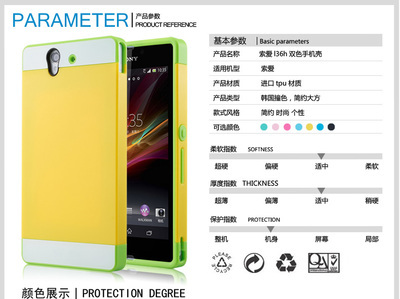 NX CASE 索尼L36h 三合一撞色保護殼 全方位保護與時尚外觀的完美結合